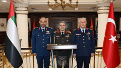 Birleşik Arap Emirlikleri Hava Kuvvetleri ve Hava Savunma Komutanı Tümgeneral Rashed Mohamed Abdulla AL SHAMSI ve Beraberindeki Heyetin Ziyareti 5 / 6  5 / 6