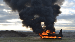 Uçak Yangını Söndürme Tatbikatı İcra Edildi 4 / 4  4 / 4