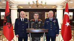 Arnavutluk Hava Kuvvetleri Komutanı Tümgeneral Ferdinant DIMO ve Beraberindeki Heyetin Ziyareti 5 / 6  5 / 6