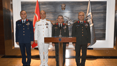 Genelkurmay Başkanı Orgeneral Selçuk BAYRAKTAROĞLU’nun, Hava Kuvvetleri Komutanı Hava Orgeneral Rafet DALKIRAN’ı Ziyareti 1 / 4  1 / 4
