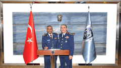 Visit of Major General Salem AL-NABET, the Commander of Qatar Air Forces to General Hasan KÜÇÜKAKYÜZ, the Commander of Turkish Air Forces 1 / 3  1 / 3